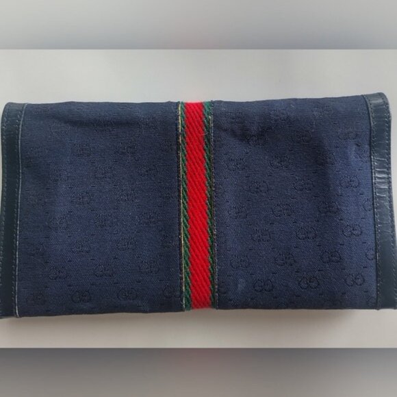 Gucci Anniversary Collection Micro GG Mini Trifold Wallet Vintage - Picture 4 of 12